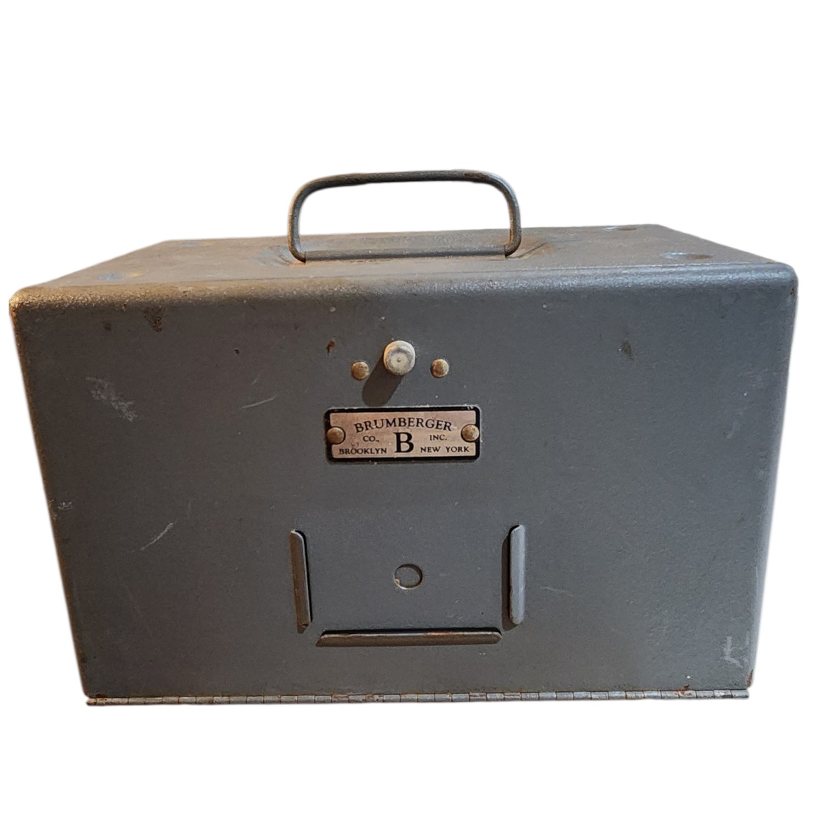 Vintage Brumberger Metal Film Storage Box