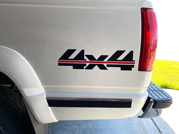 4x4 Off Road Sticker Vinyl Decal Fits 1988-1998 Chevy Truck Silverado 1500