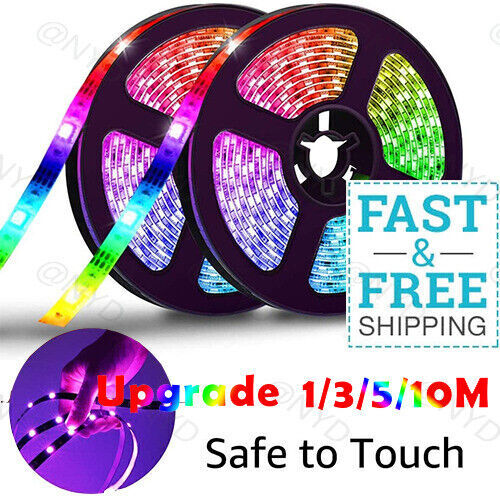 65ft LED Strip Lights Remote Control Bedroom Waterproof for Indoor Outdoor Use 3