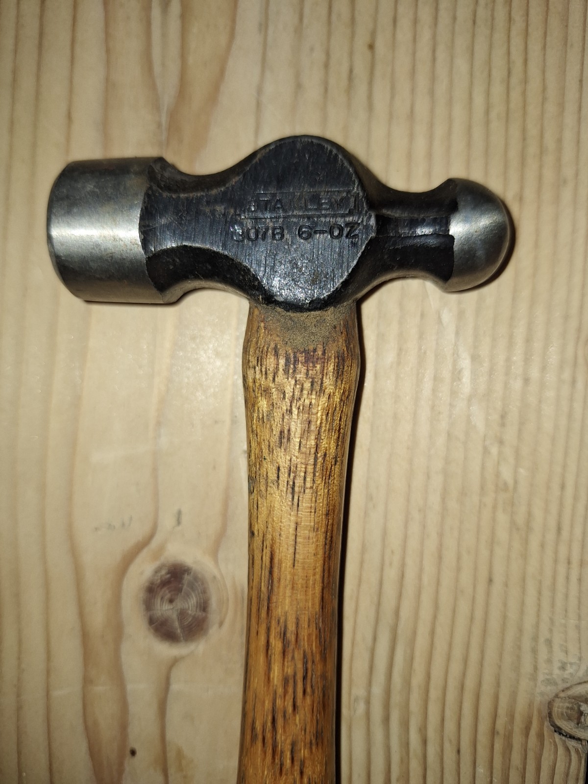 Stanley Ball Peen Hammer Jobmaster No. 307B 6oz USA Vintage