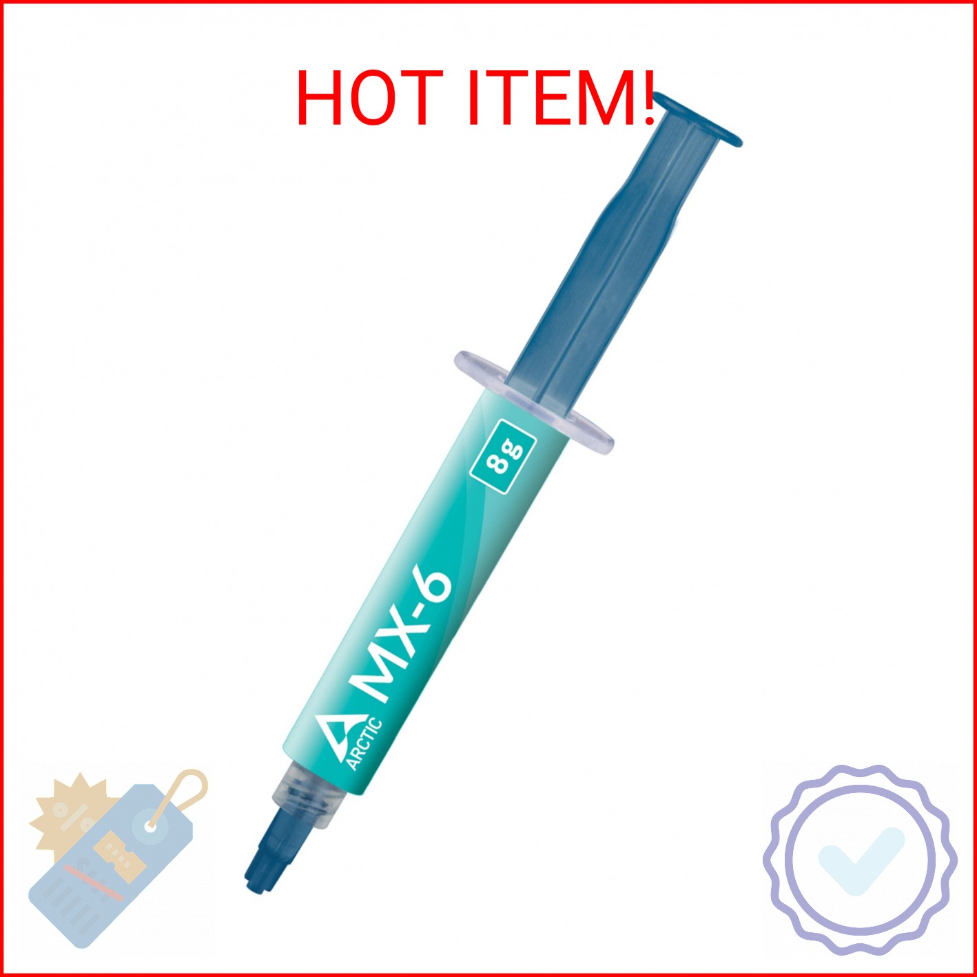 ARCTIC MX-6 (8 g) - Ultimate Performance Thermal Paste for CPU, Consoles, Graphi