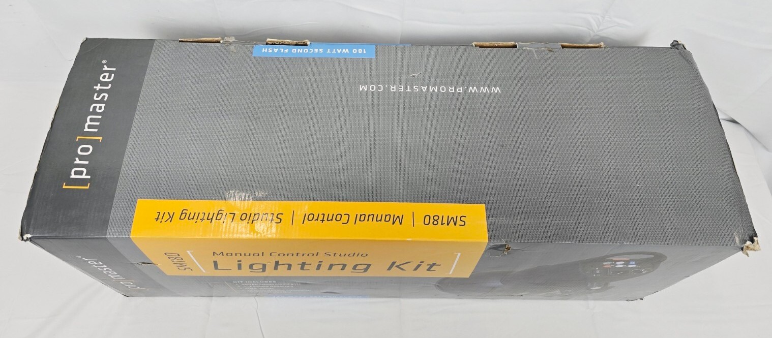 Promaster SM180 Manual Control Studio Lighting Kit - 3 Light