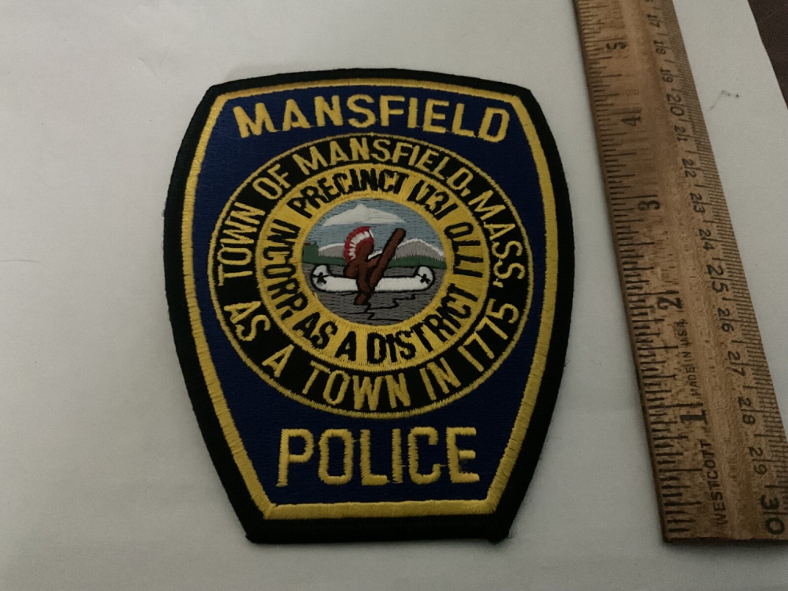 Mansfield Police Massachusetts collectable patch new full size