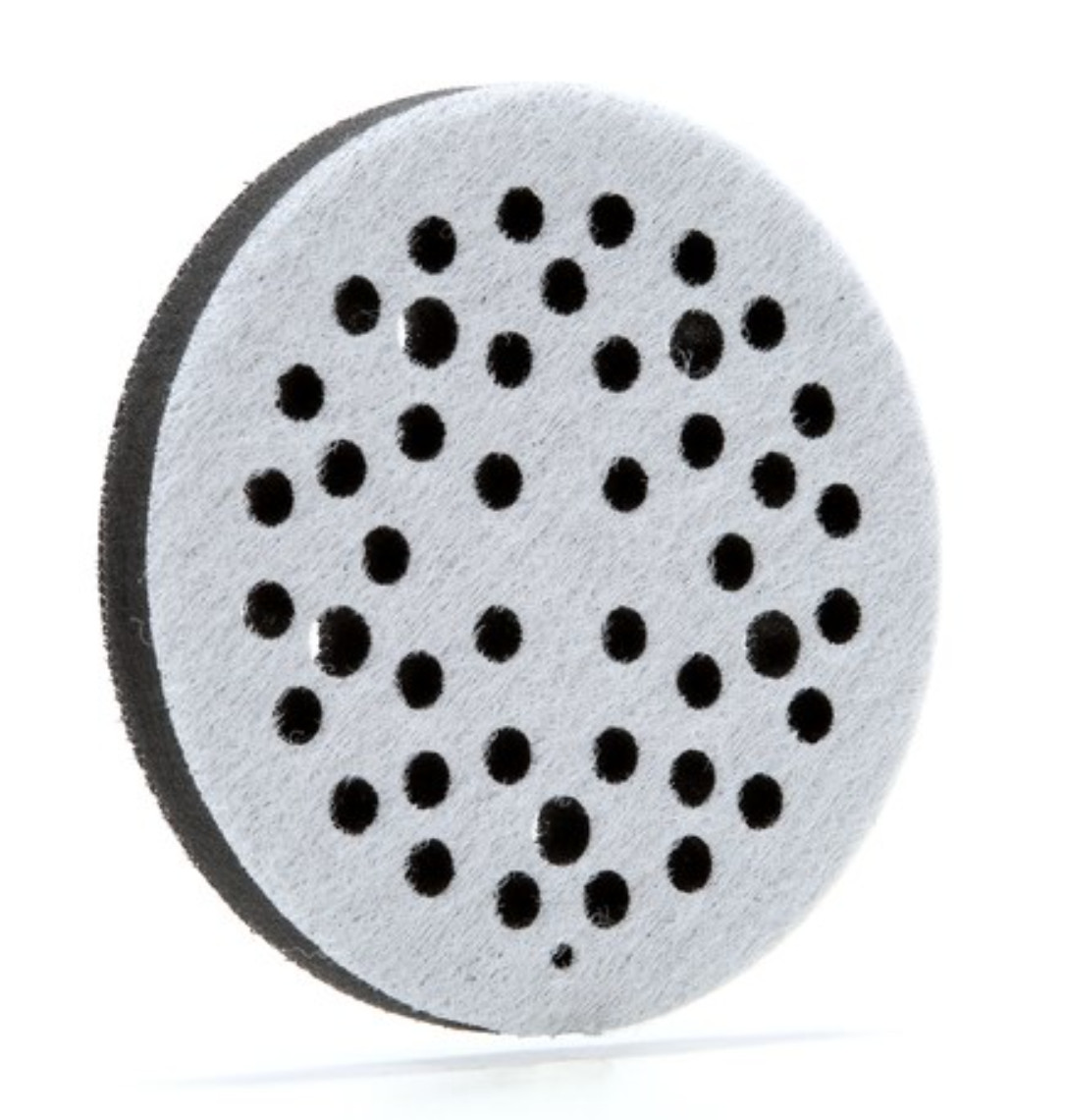 3M Clean Sand 5" x 1/2" Hookit Soft Interface Backing Pad, Hook & Loop, 44 Holes