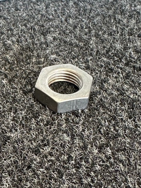 Stainless Steel -6 AN Nut 924-6-SS 9/16-18 Brennan JIC Bulkhead Nut