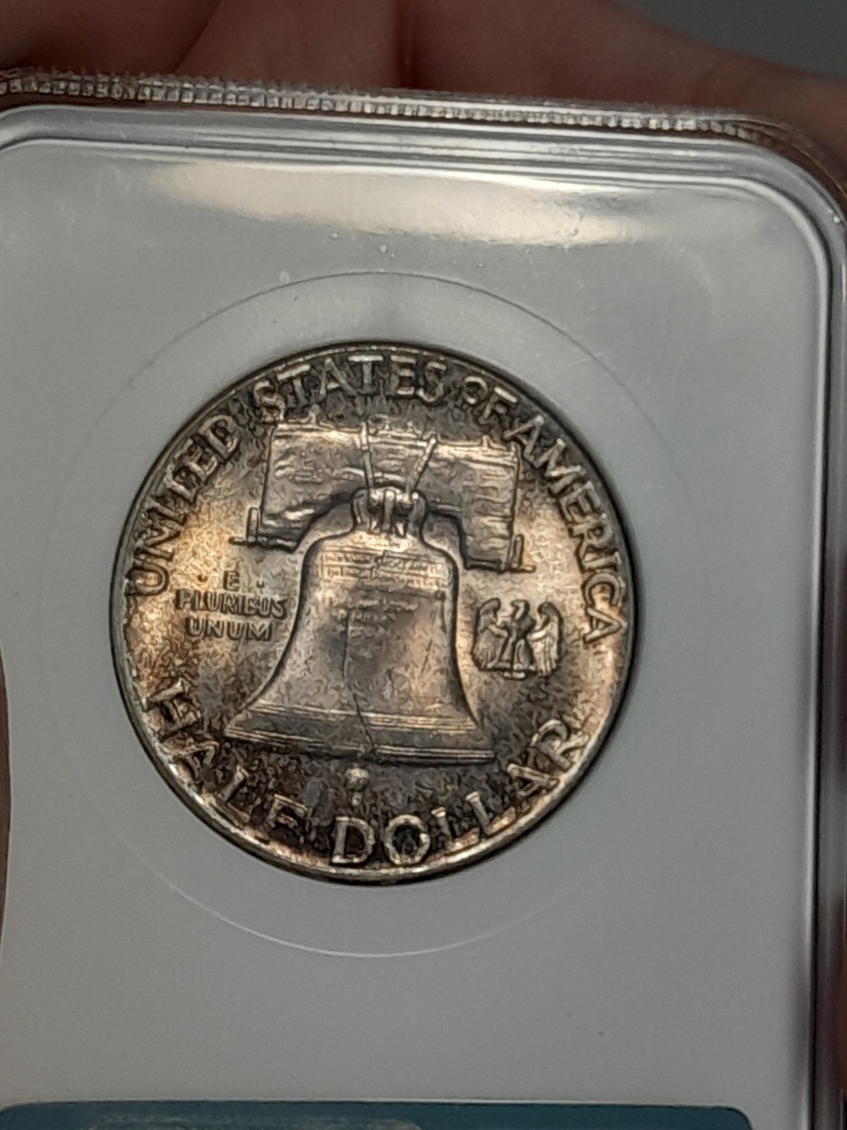 1949 Franklin Half Dollar Toned NGC MS64