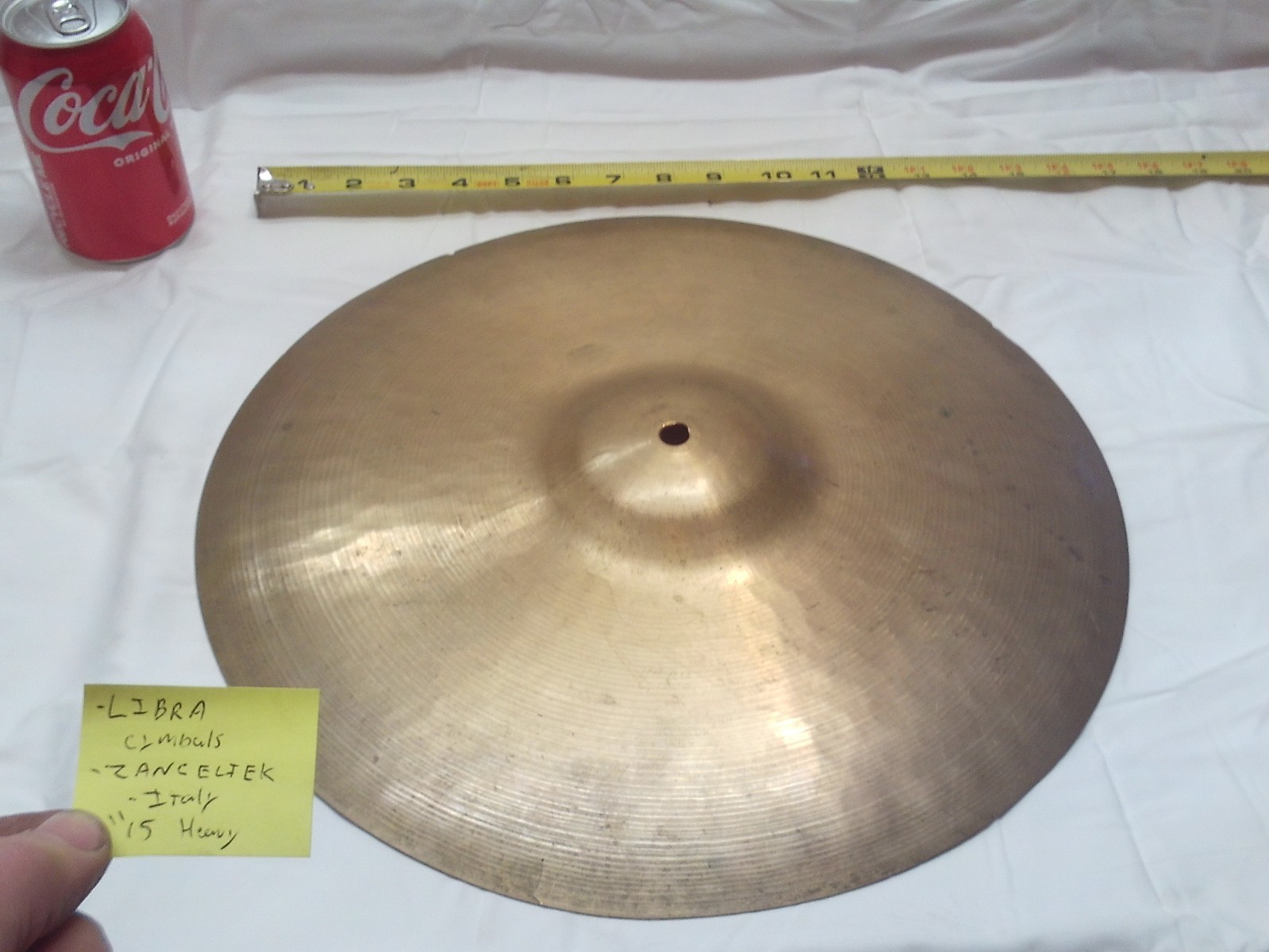 Vibra Cymbals Zanceliek Italy 15" heavy Vintage