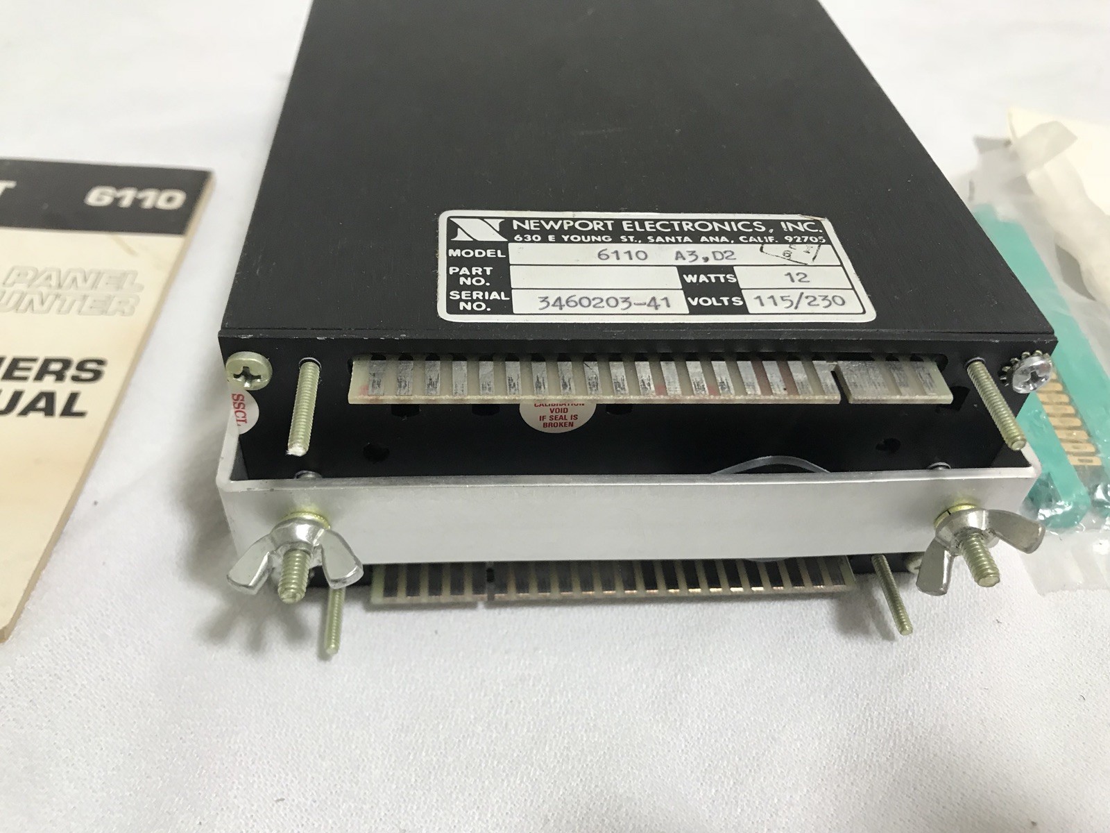 Newport Model 6110 A3  D2 12W 115/230V Digital Panel Counter