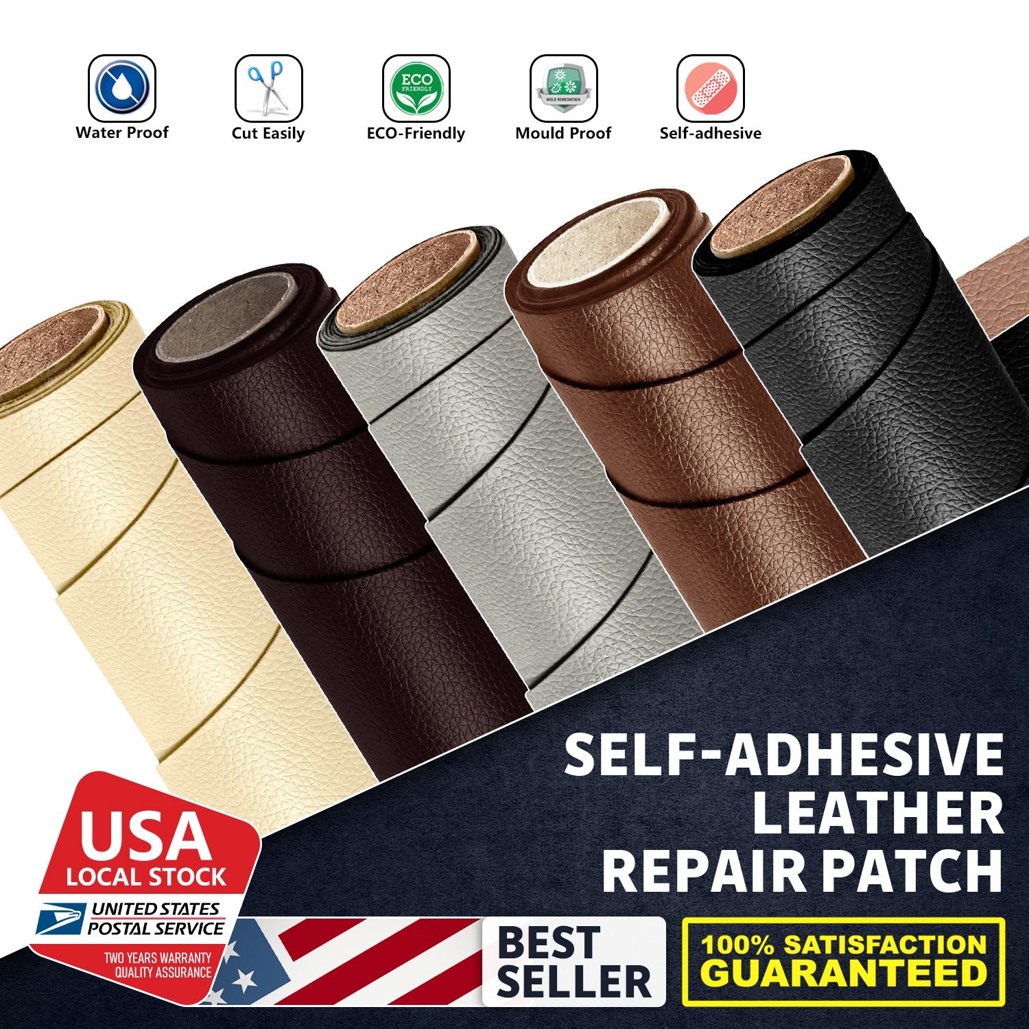 Reliable Self-Stick Leather Patches Restore Home Sofa Car Seats Tears Easily