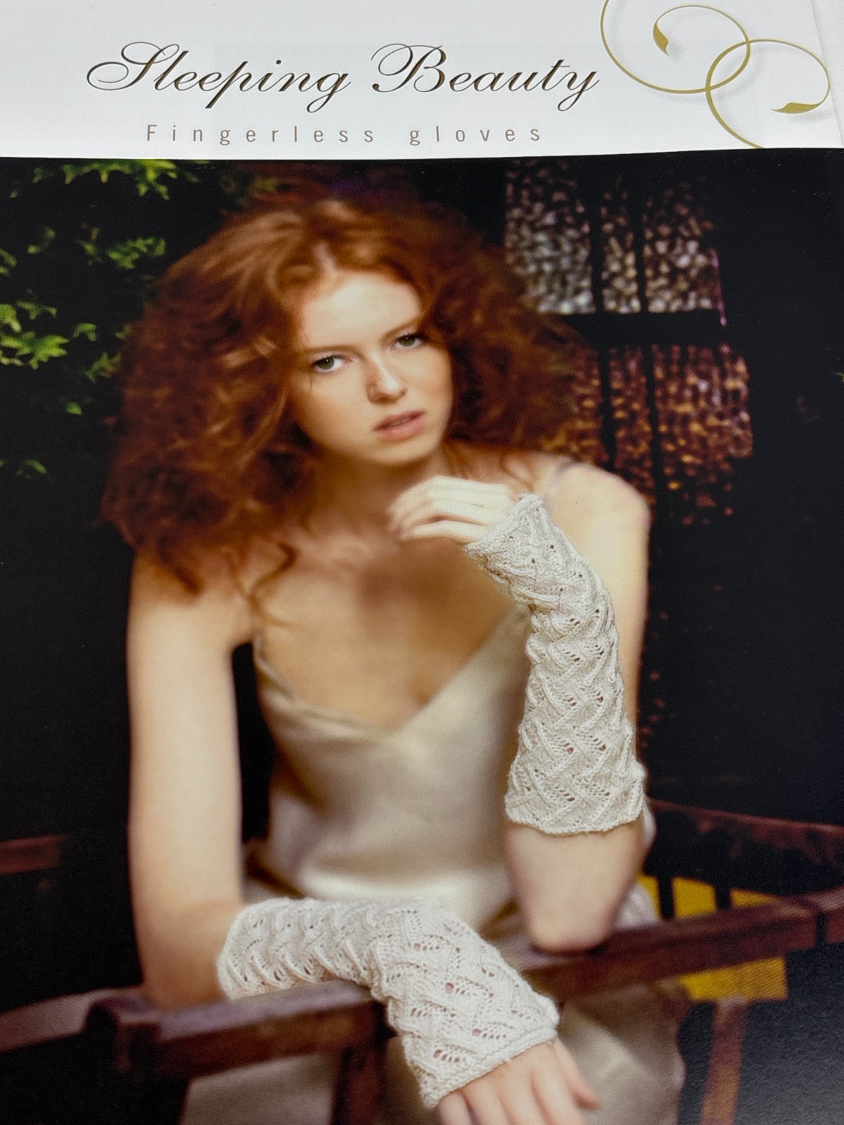 Fingerless Gloves Sleeping Beauty Knitting Pattern Pages From Book