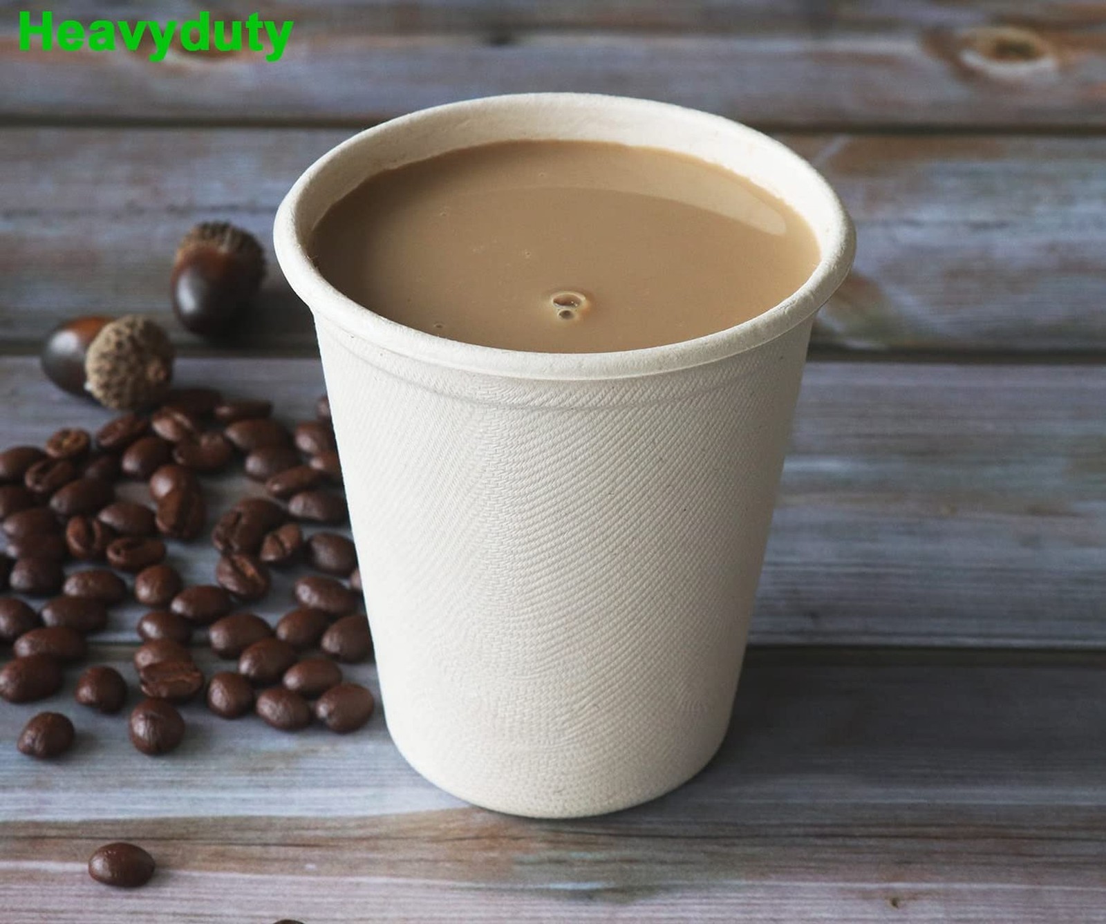 CantaGreen 50 Count 11.5 OZ Compostable Drinking Cups， Bagasse and Bamboo