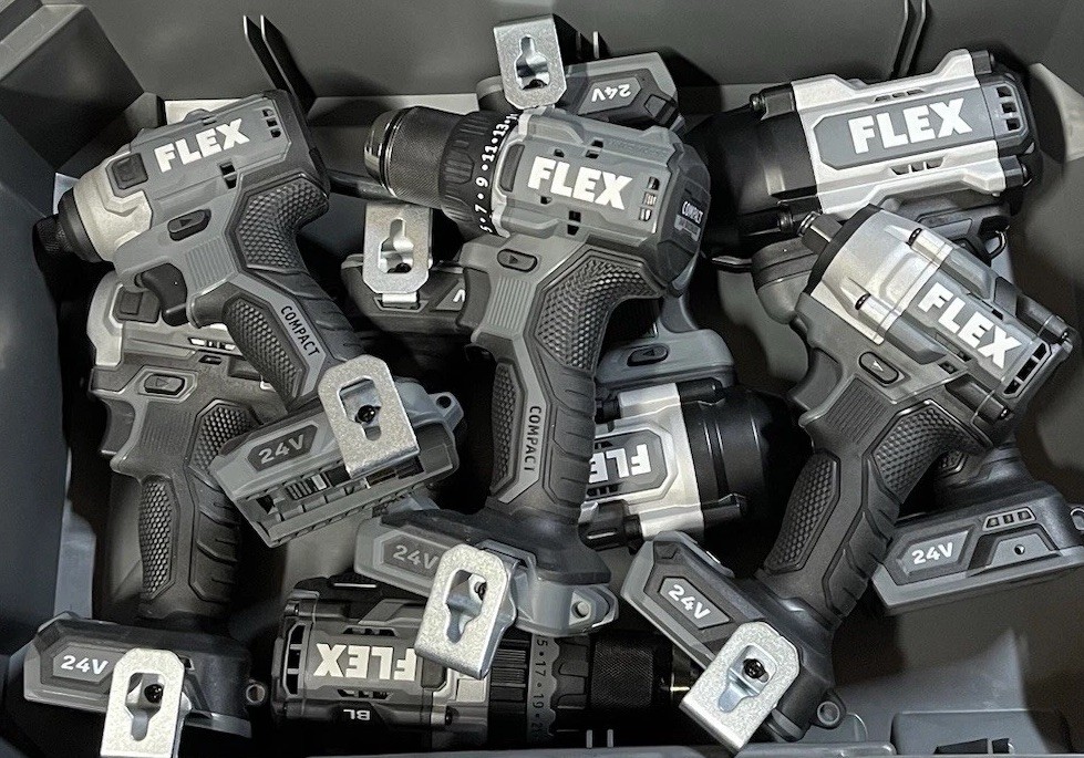 Flex Tools 24v - (25) Tools , 6 Bags, 2 Accessories - Open Box / Excellent Condi
