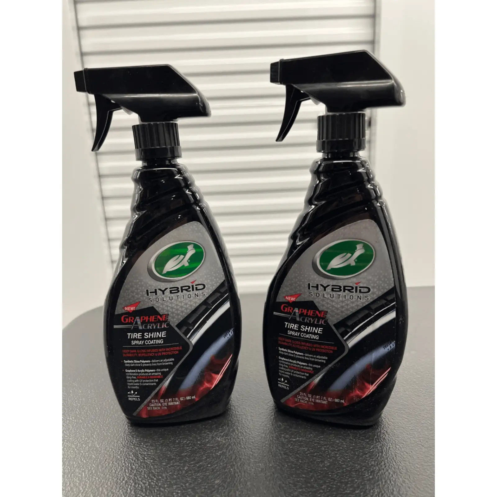 2x Hybrid Solutions Tire Shine Graphene Acrylic Turtle Wax Spray Coating 23 Oz
