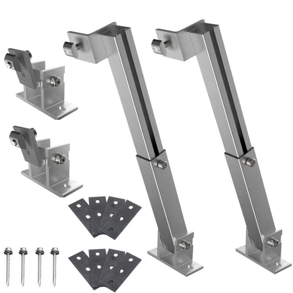 Solar Panel Roof Bracket Mounting Stand 15-30??-Adjustable Pv Fixings 1 Pair