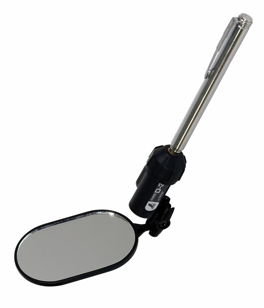 Shinwa Rules Inspection Mirror with LED Light D-3 Oval 50-80mm 74157 F  NEW