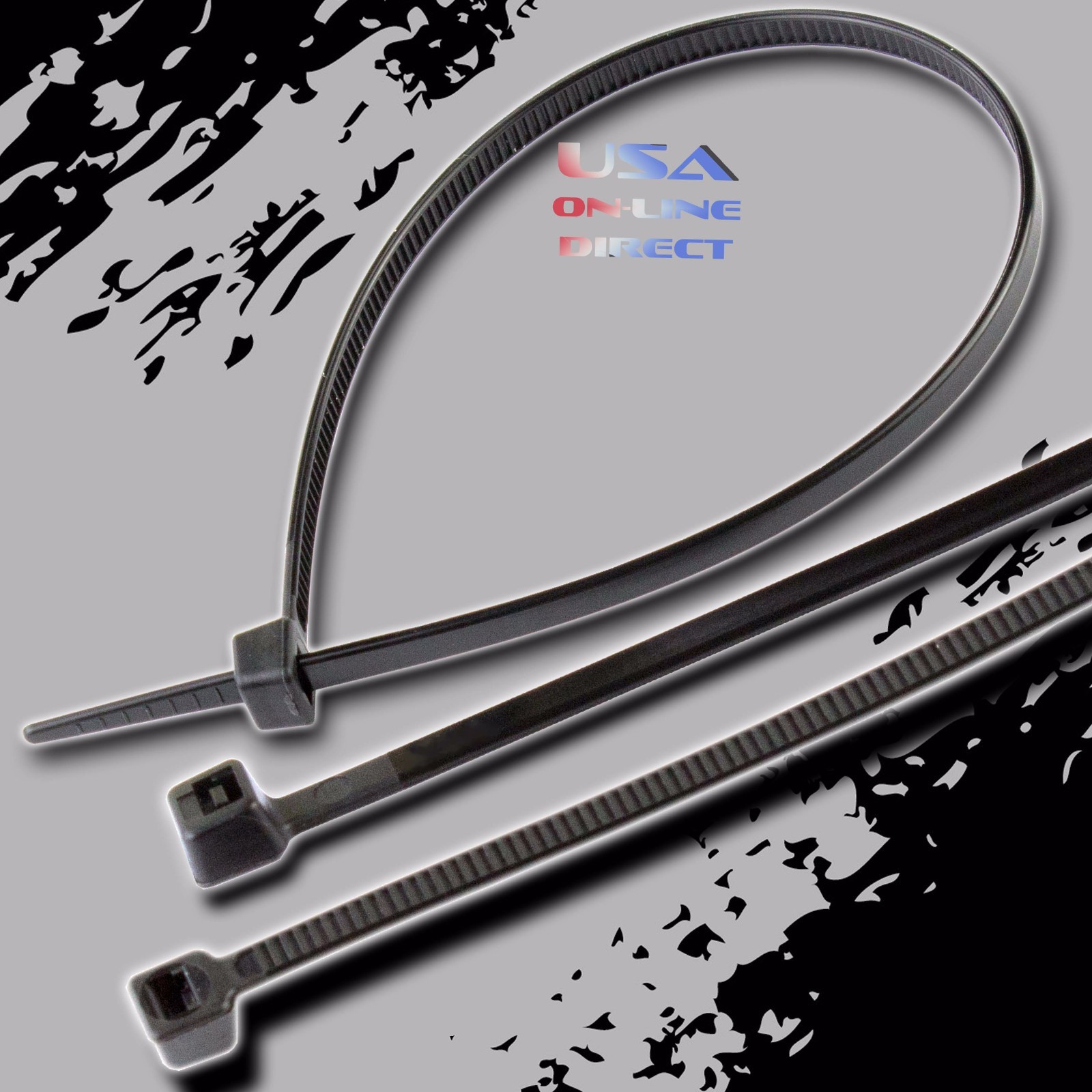 100 pieces high quality 6" Black Nylon Cable Zip Ties 25lb Wire Wrap Straps UL