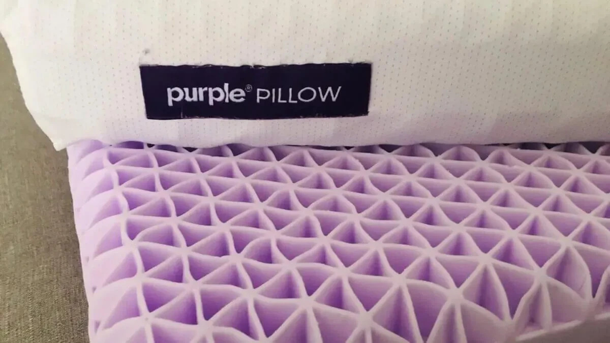 Original Purple Pillow - GelFlex Grid Pillow, White, Standard Size
