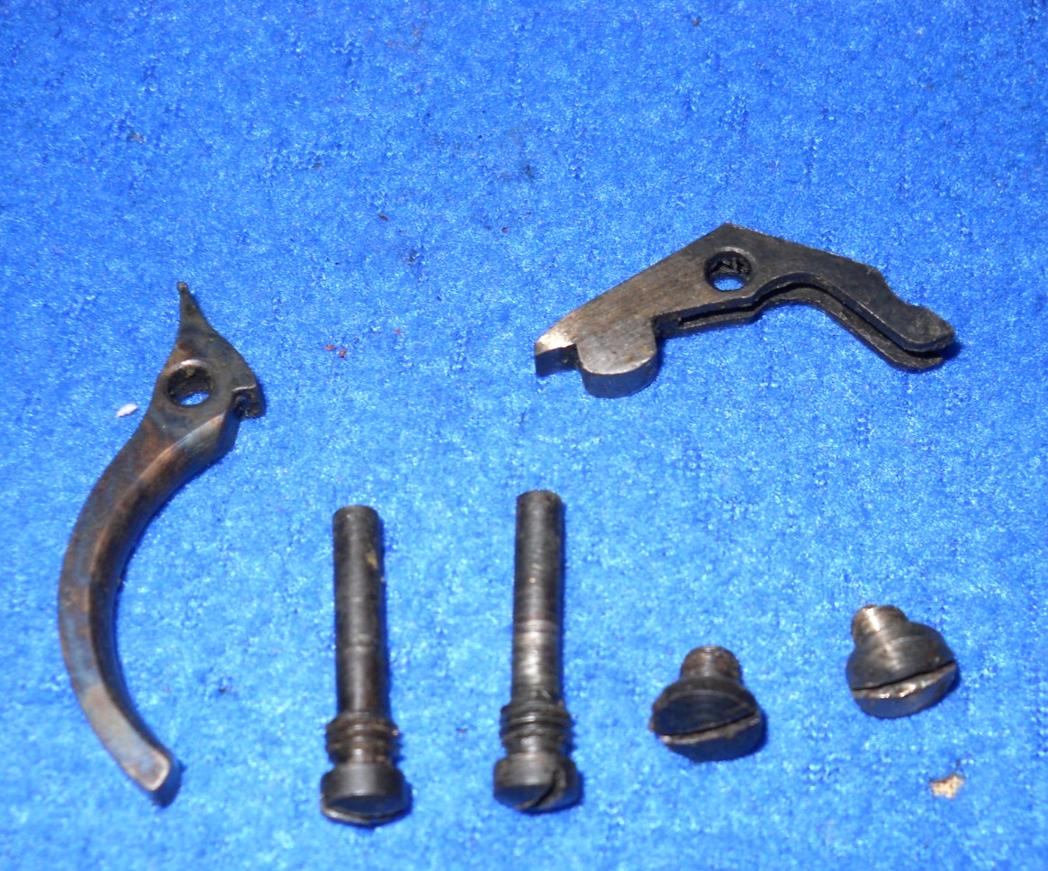 A.S.M. 1851 NAVY .36cal BP Revolver PARTS LOT: Trigger, Bolt & 4X SCREWS #CL7809