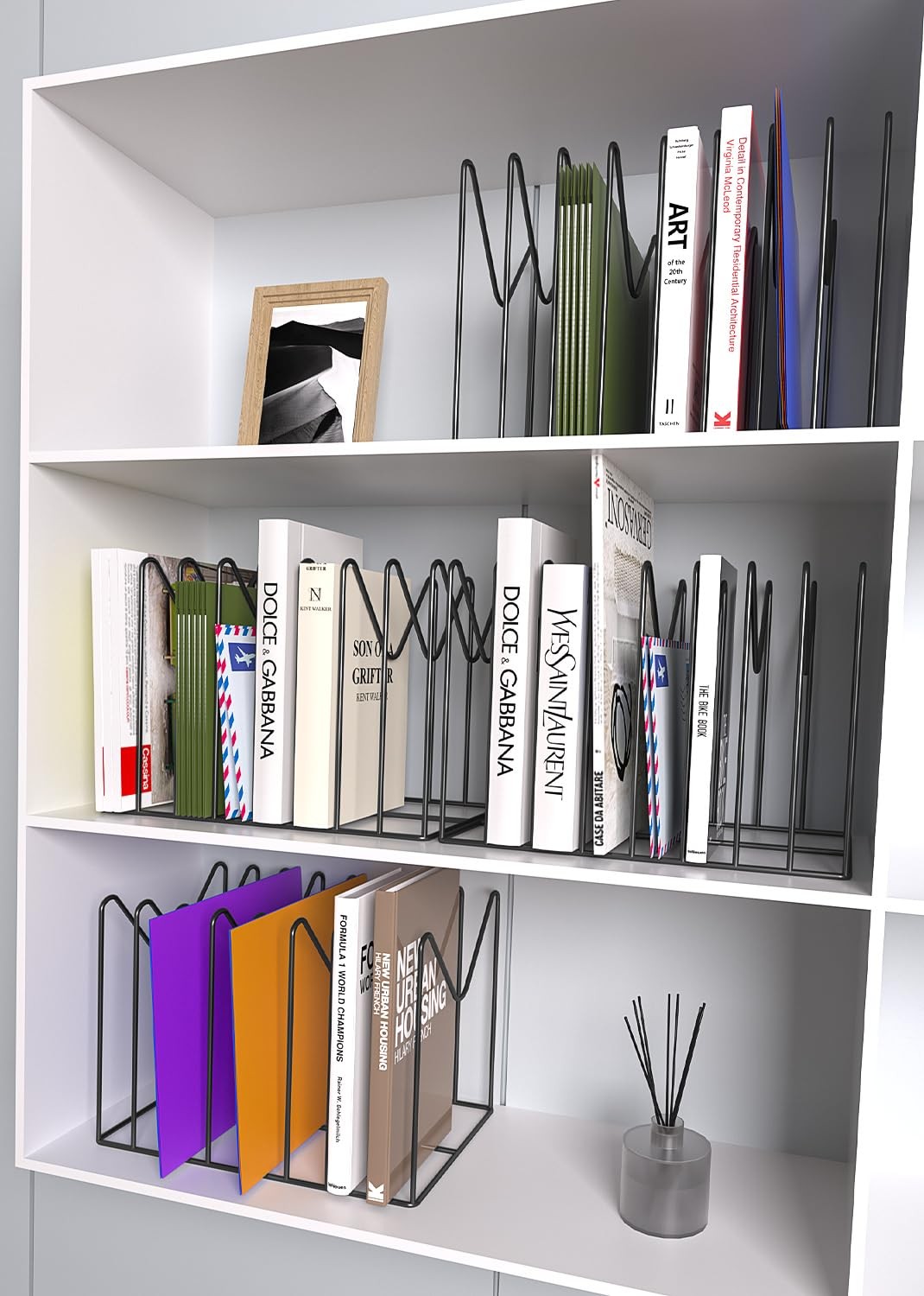 Topcj 2 Sets Wire File Organizer For Deskfile Folder Holder/Rack/Standfile