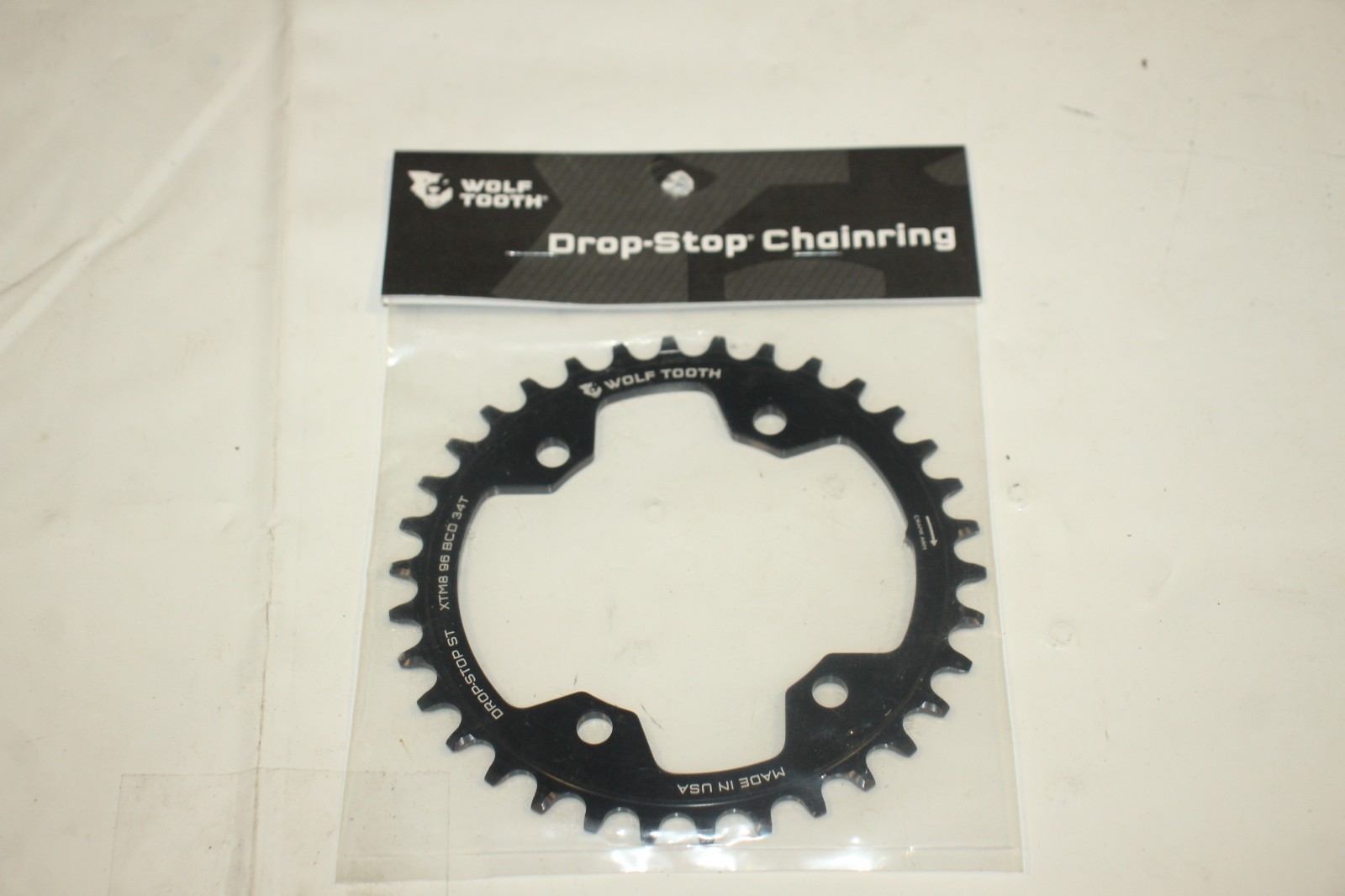 Wolf Tooth Drop Stop Chainring XTMB 96 BCD 34T