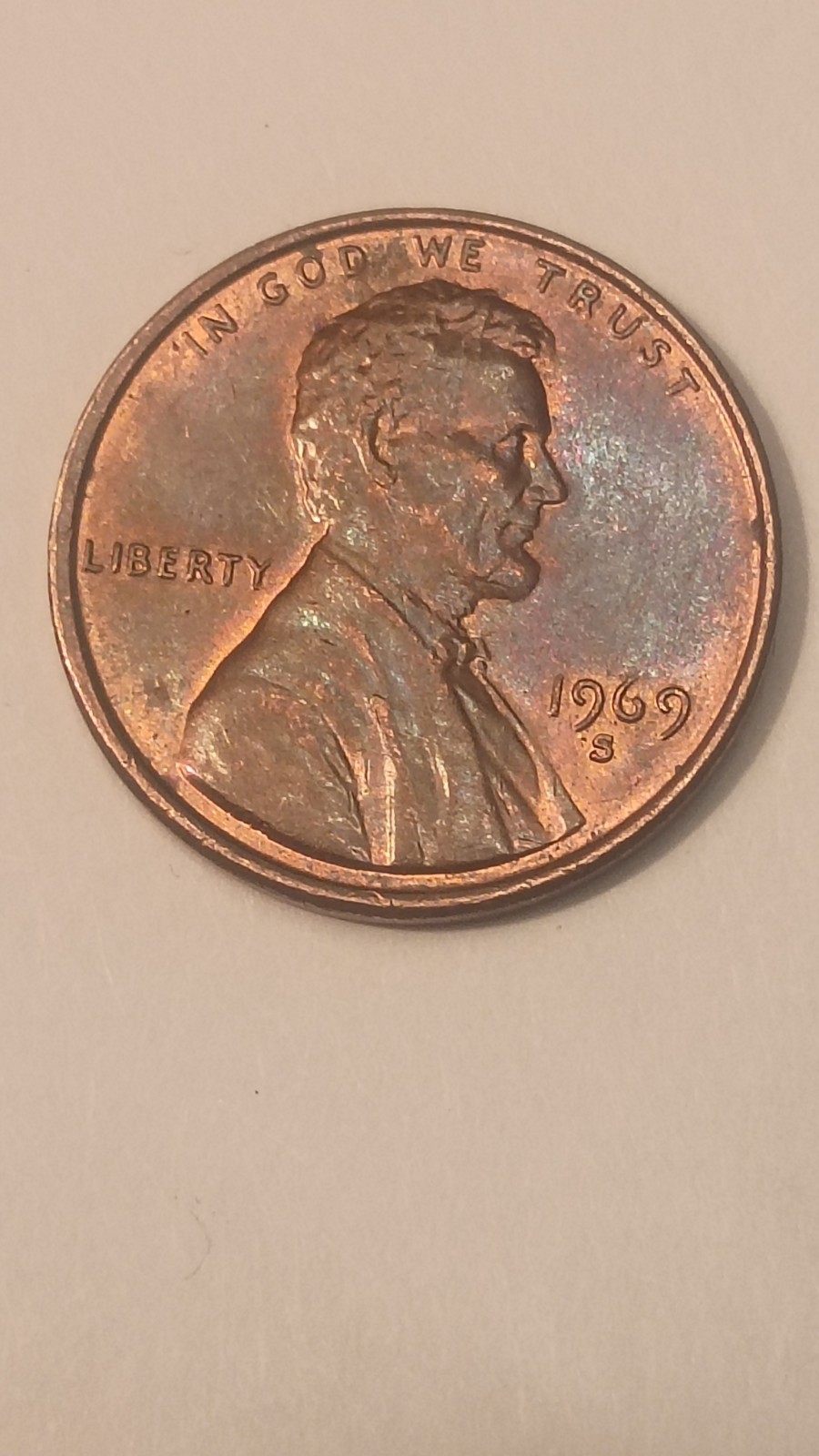 1969 S Lincoln Penny Cent Circulated and Ungraded Original Condition Free Ship