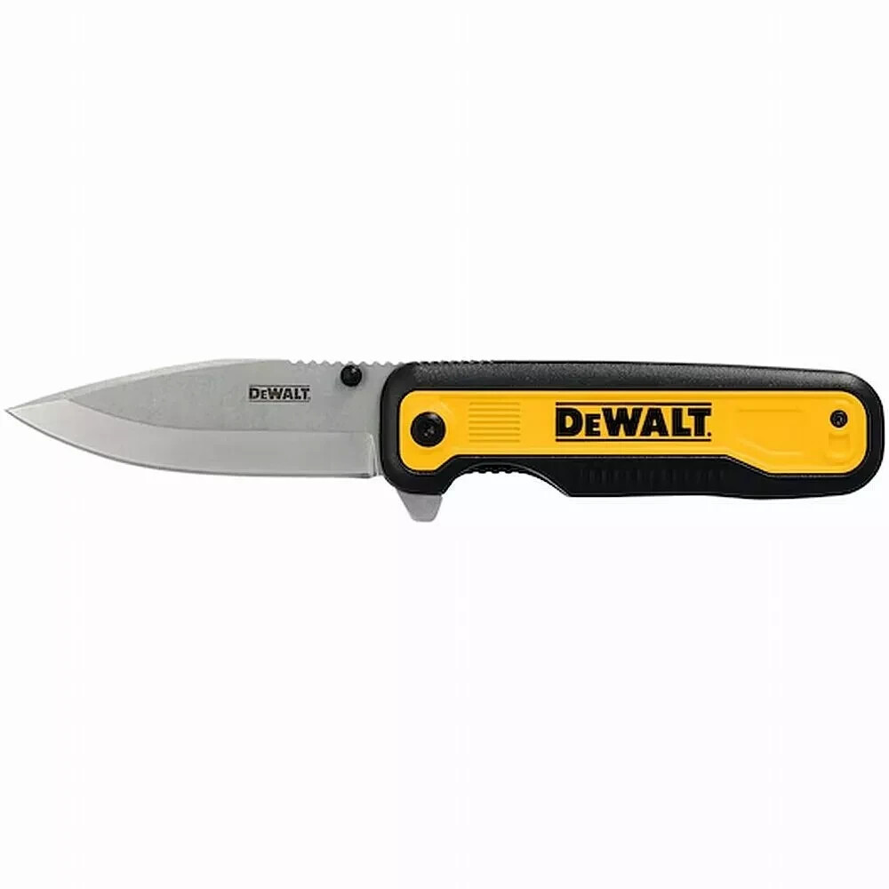 Dewalt Drop Point Folding Pocket Knife Stainless Steel Blade # DWHT10993  NEW