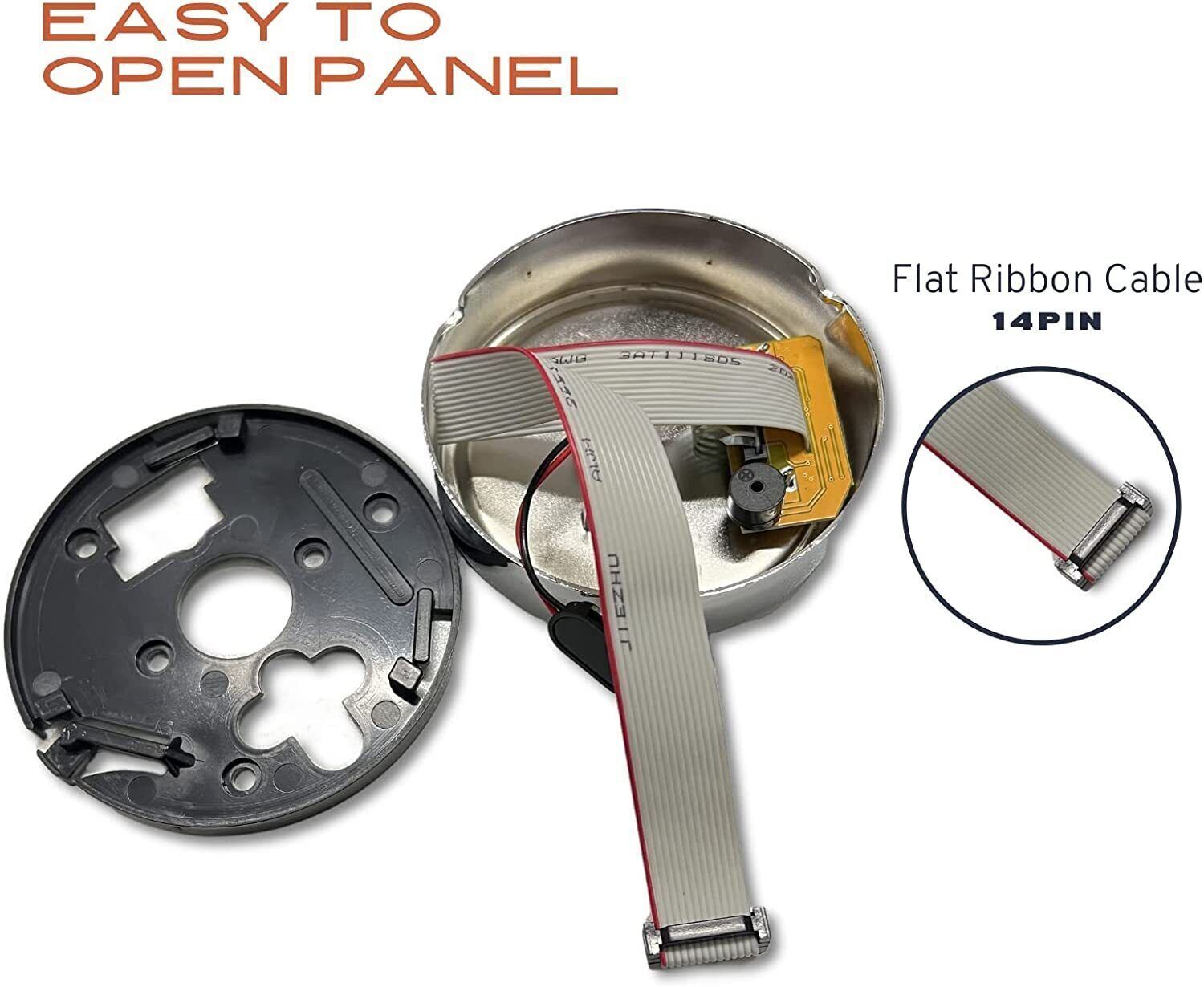 Gun Safe lock Replacement Chrome Keypad Lock Solenoid Lock & 2 Override Keys