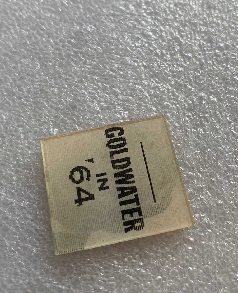 1964 Barry GOLDWATER in '64 Flasher Sticker Campaign political presidential