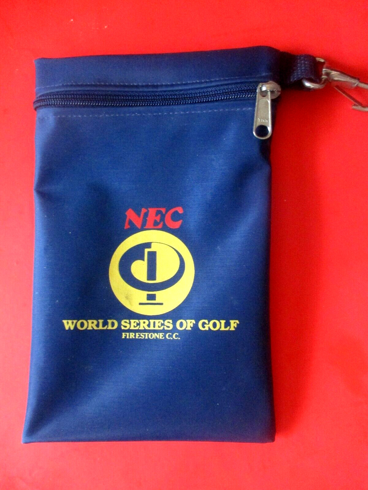 vtg - NEC WORLD SERIES OF GOLF - Valuables bag - Firestone Country Club cc