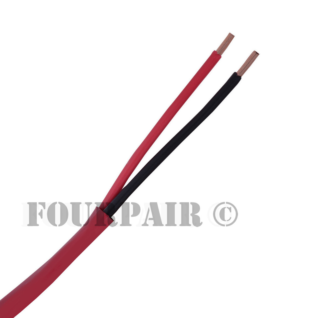 14/2 Fire Alarm Audio Wire Cable 2 Conductor 14 AWG FPLP Plenum - Red - 1000ft