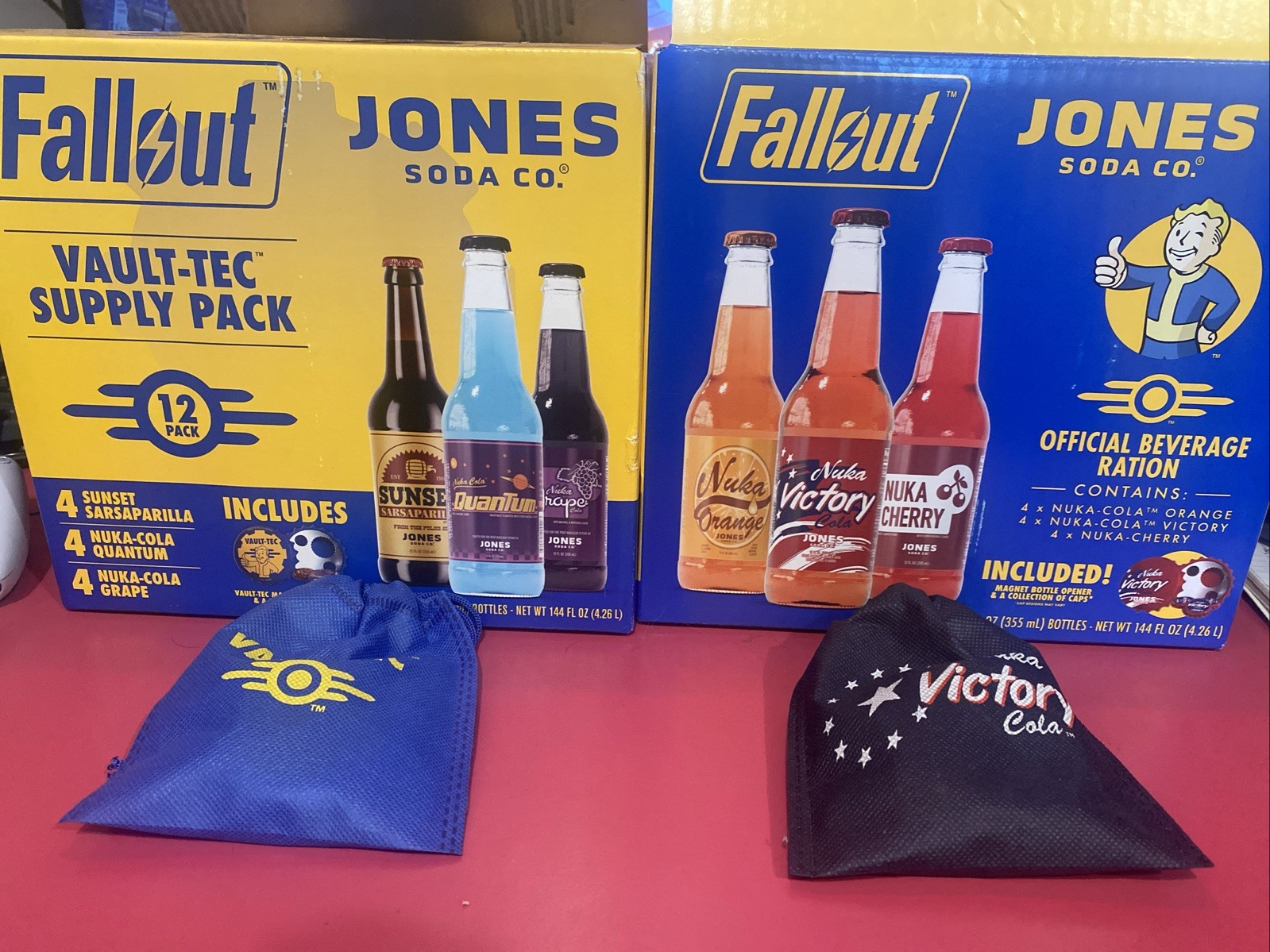jones soda fallout bottle opener With Caps Both Sets No Boxes Or Bottles