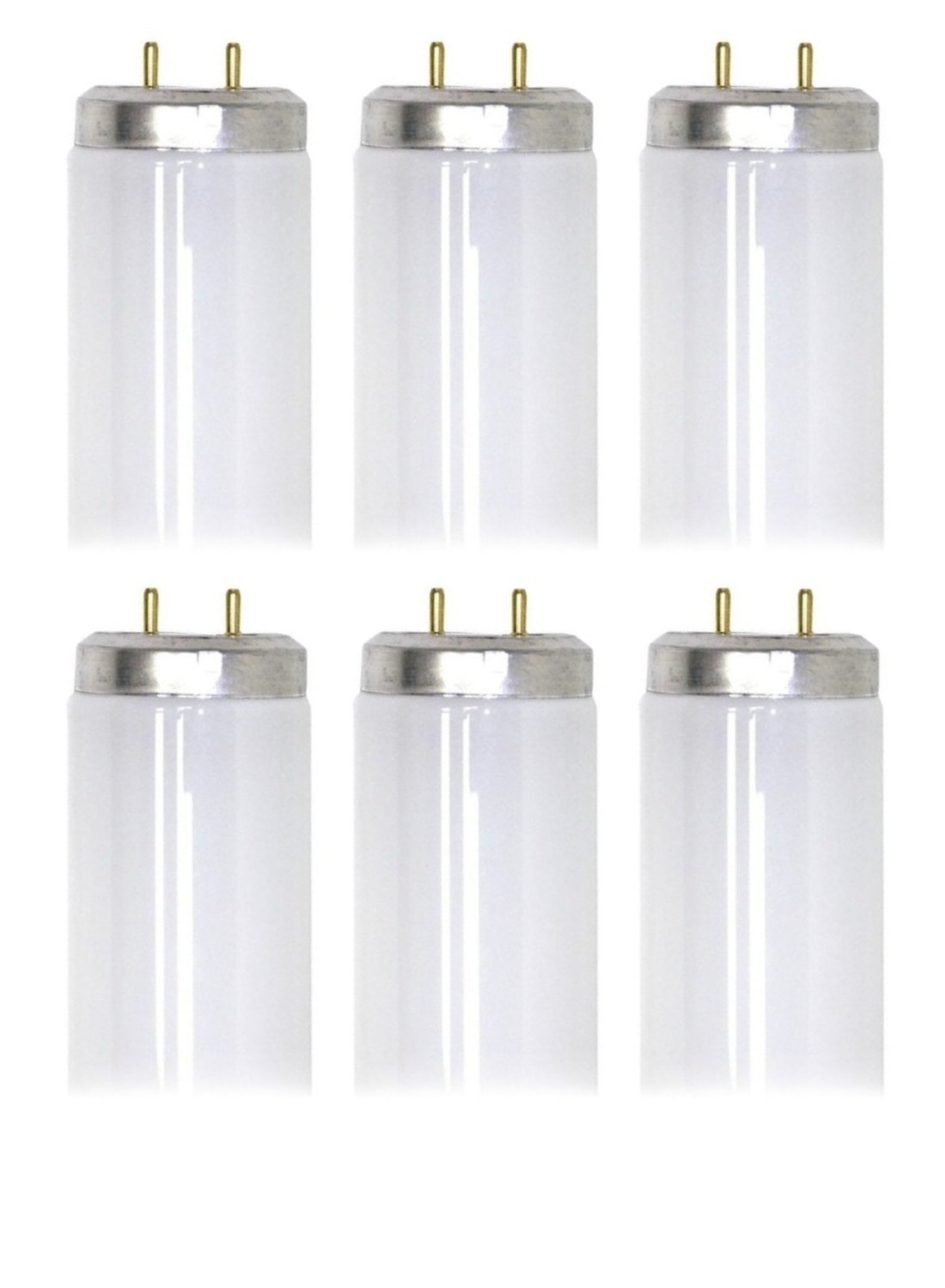(case of 6) GE Lighting Daylight F17T8  17 watt T8 Fluorescent Tube, 24 inch,