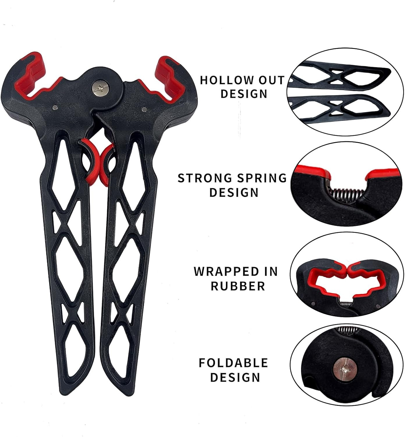 Archery Bow Stand Folding Compound Bow Stands Bow Jack Limbs Clamp Kickstand Gro