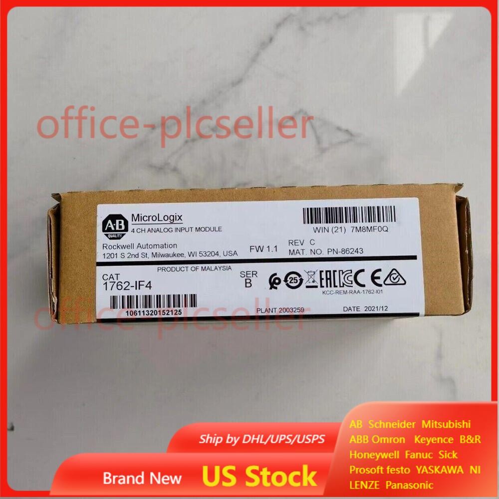 AB 1762-IF4 MicroLogix 4 CH Analog Input Module New Factory Sealed US