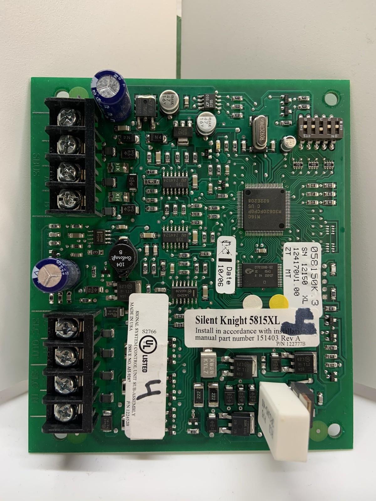 Silent Knight 5815XL Fire Alarm SLC Extender Loop Card - Excellent Used Cond