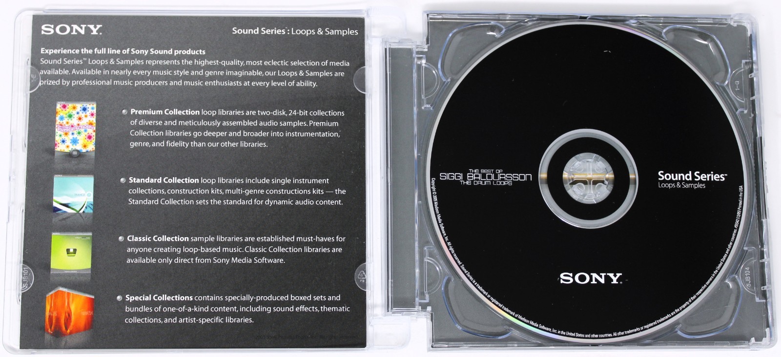 Sony Sound Series The Best Of Siggi Baldursson The Drum Loops Sample/Sampling CD