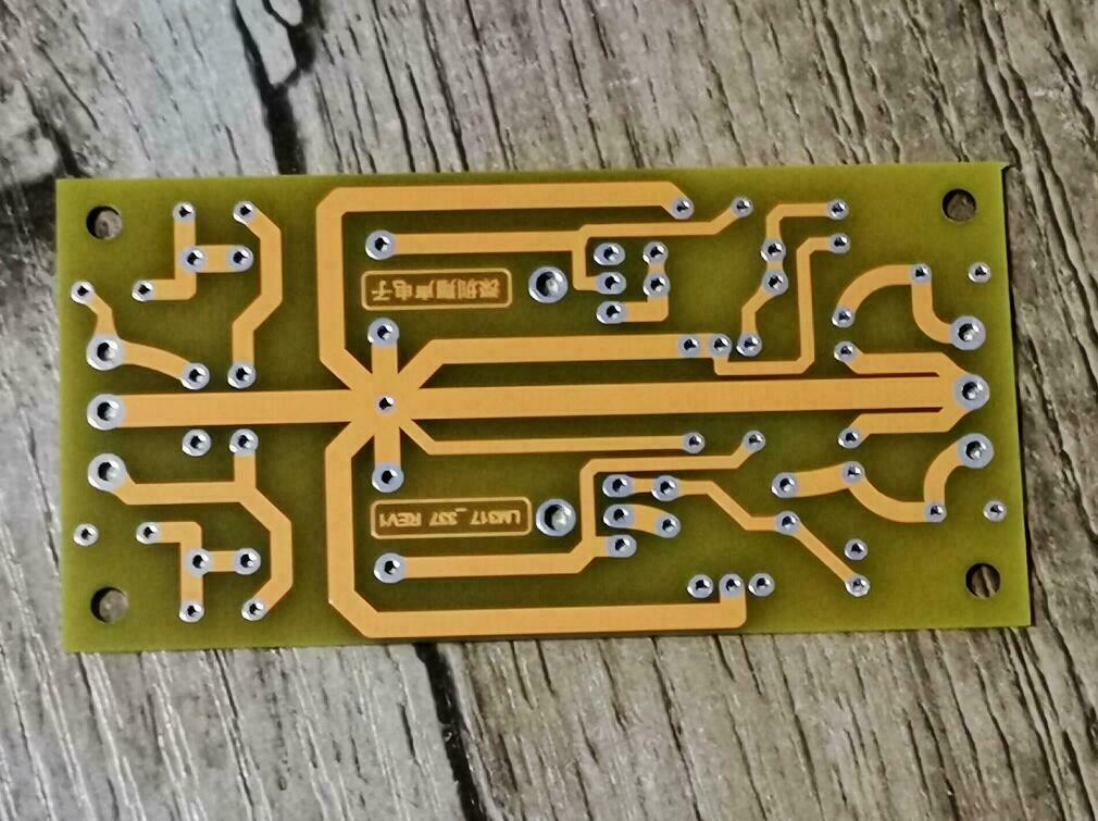 LM317/LM337 Adjustable Regulated Filtering Dual Power Supply Module Bare PCB