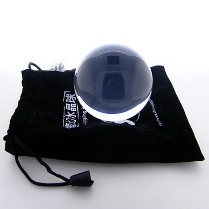 Clear UV Translucent Acrylic contact Juggling ball 60mm 170g + Protective Pouch