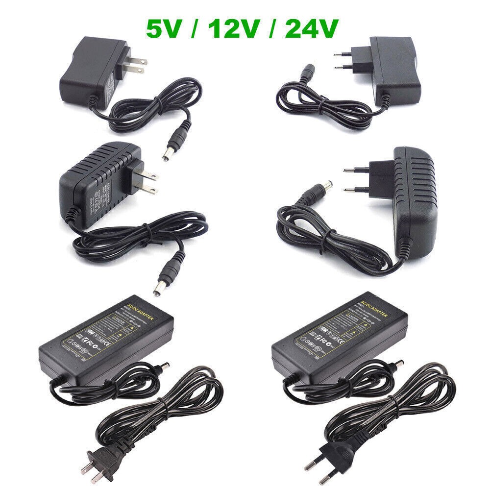 AC TO DC 12V 24V 1A 2A 3A 5A 8.3A 10A Power Supply Adapter For LED Strip Lights