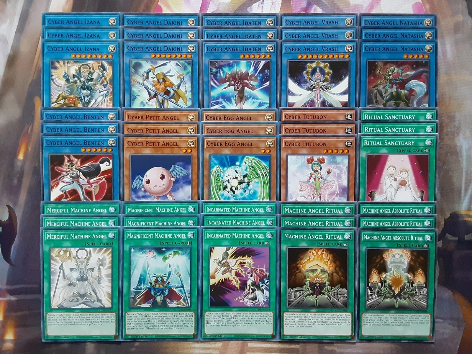 Yugioh Complete Cyber Angel Deck 45 Card Dakini Benten Natasha G **HOT** + Bonus
