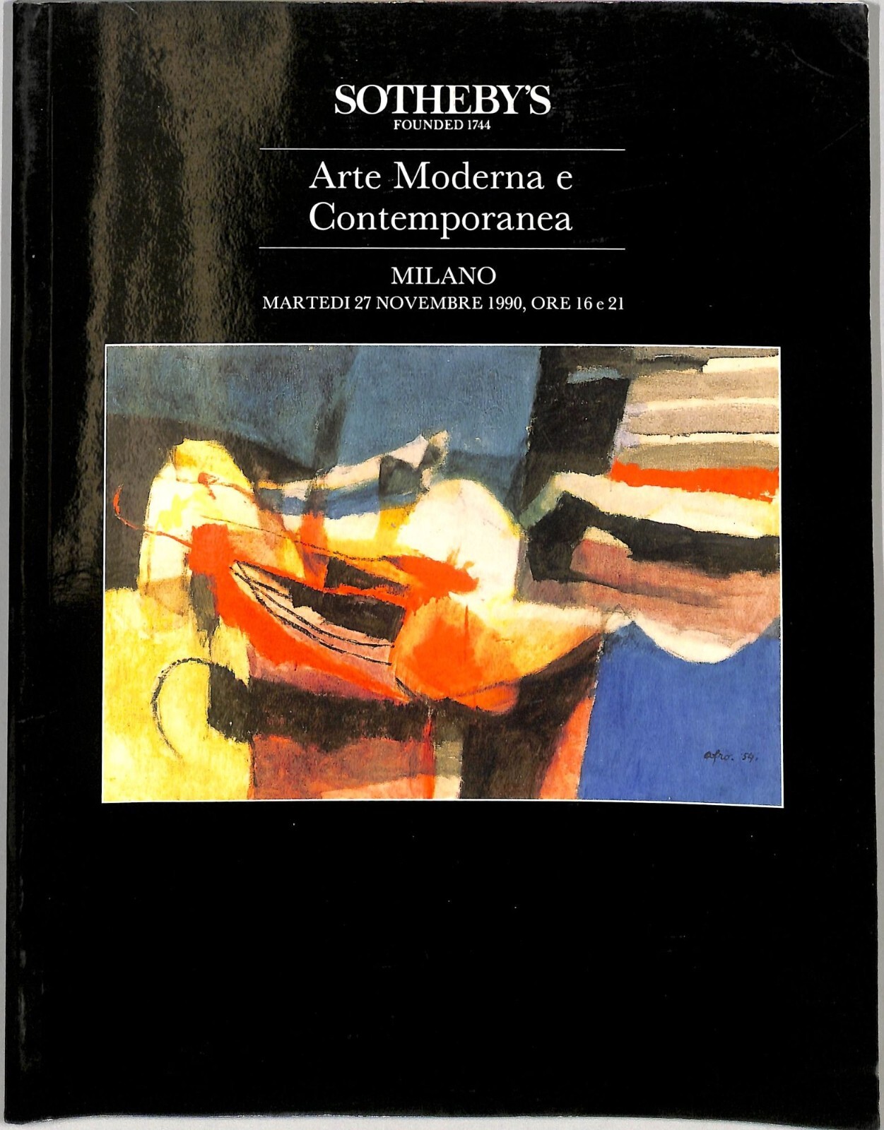 Sotheby's Modern & Contemporary Art Auction Catalog November 27, 1990