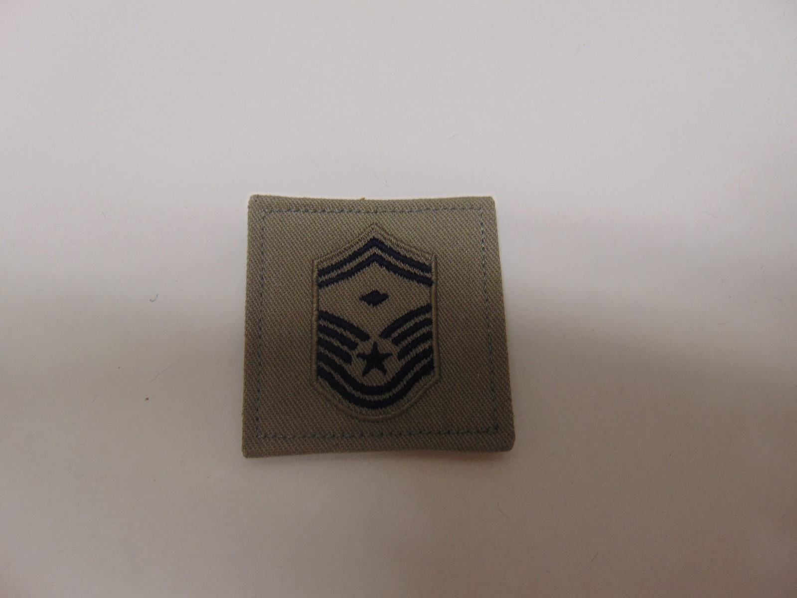 MILITARY PATCH US AIR FORCE CLOTH HOOK AND LOOP ABU GRAY SENIOR MASTER SERGEANT