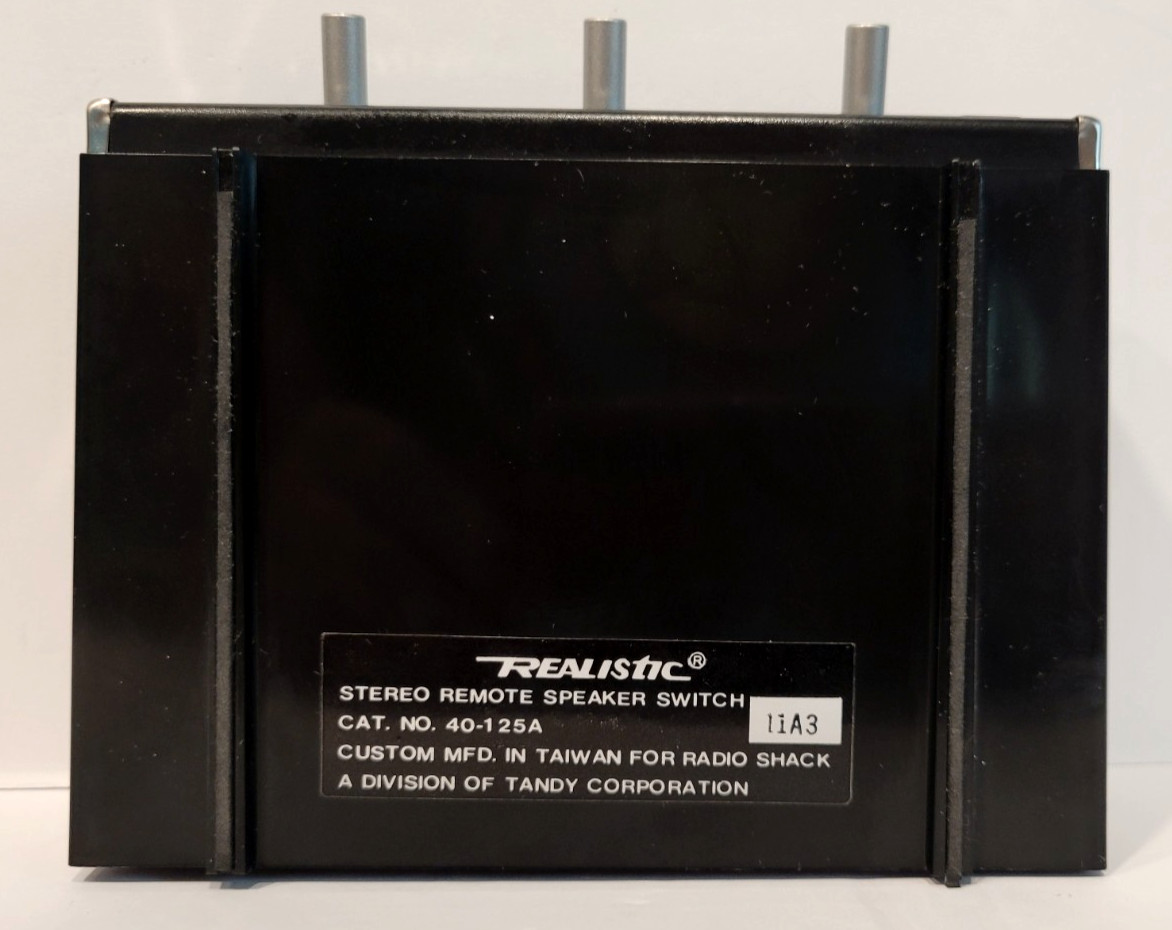 Vintage REALISTIC Stereo High Power Remote Speaker Switch 40-125A WORKING