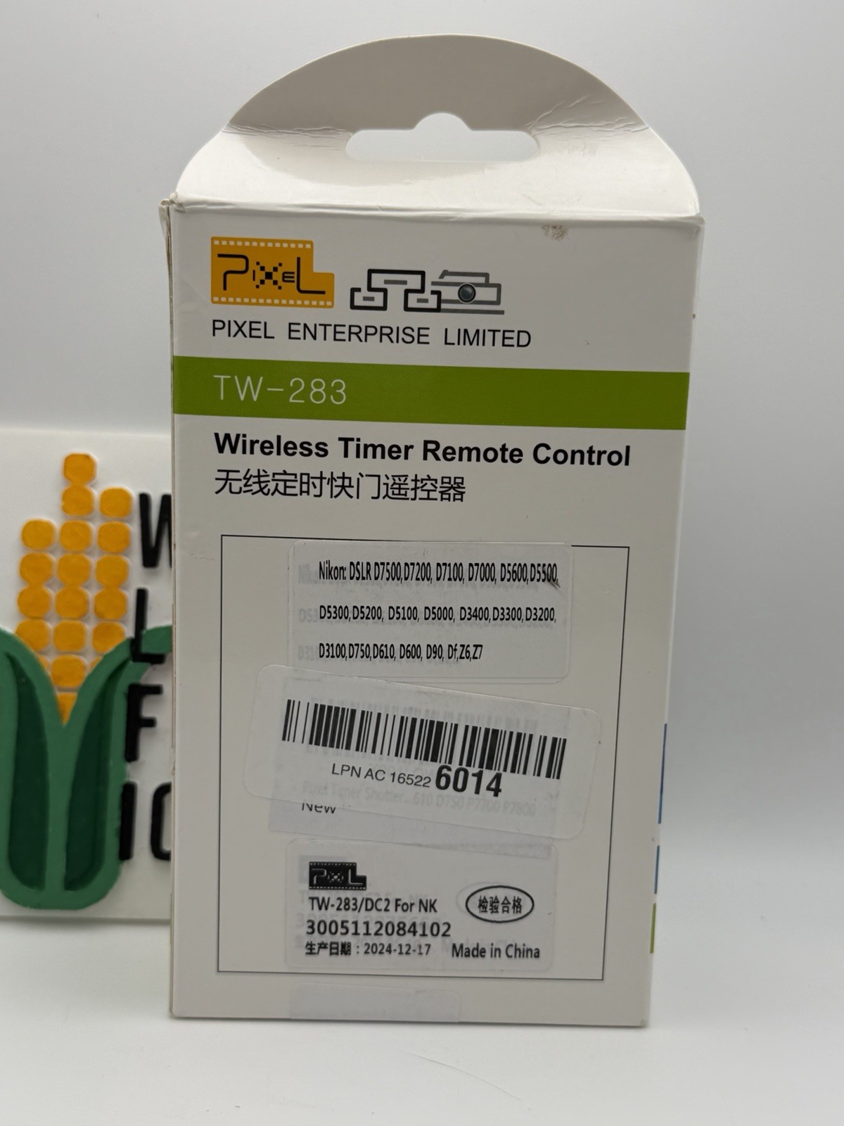 Pixel TW-283 TW283 Wireless Timer Remote Control Shutter Release