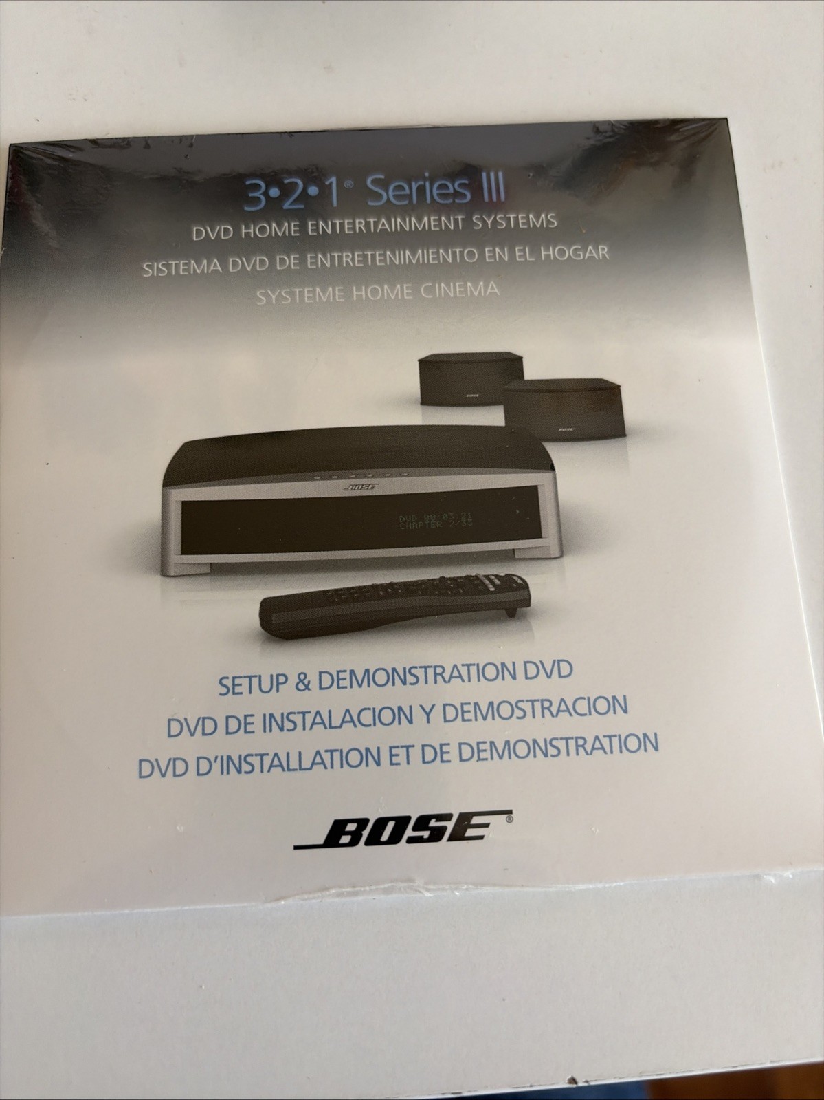 Bose 321 In-Home Setup & Demonstration Series III DVD Only New W/manual
