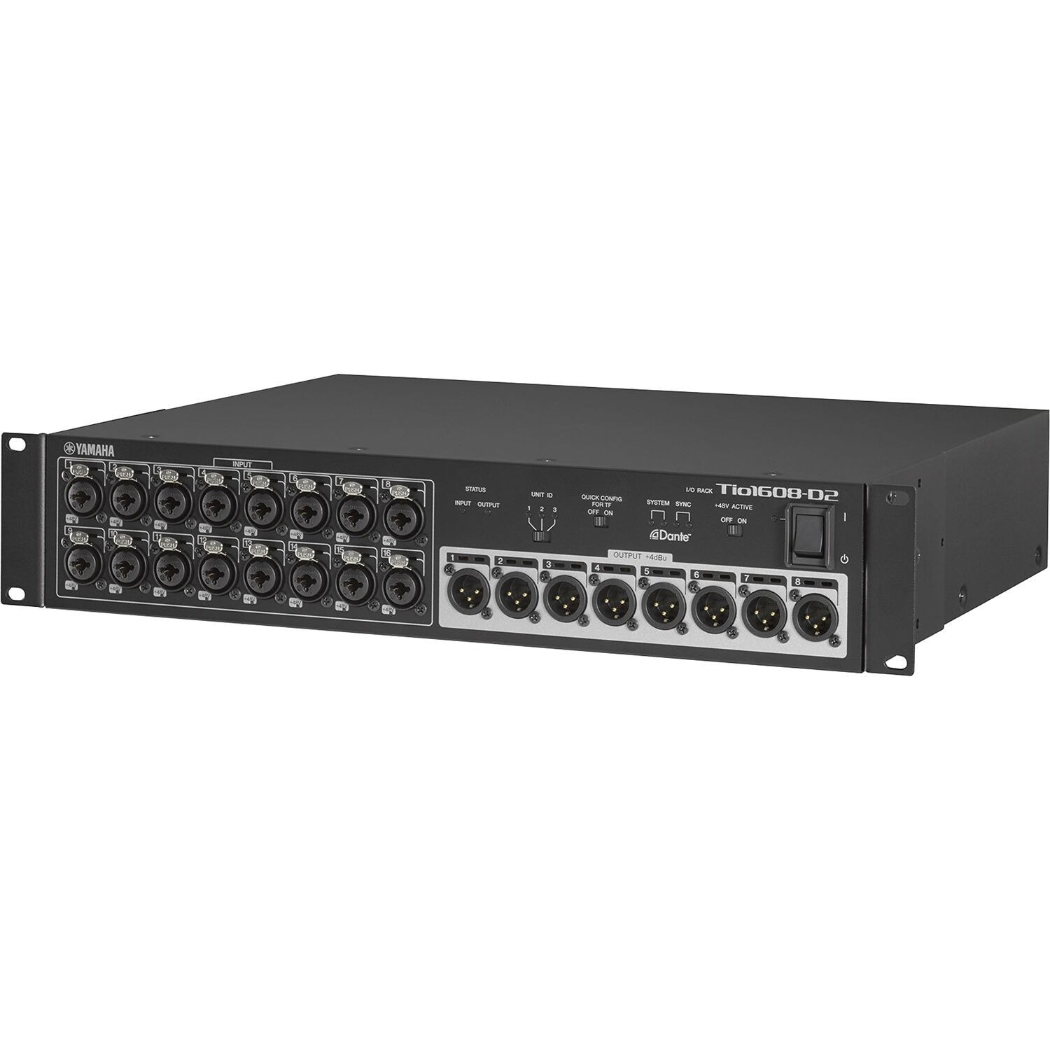 Yamaha Tio1608-D2 Dante-Equipped I/O Input/Output Rack Stage Box