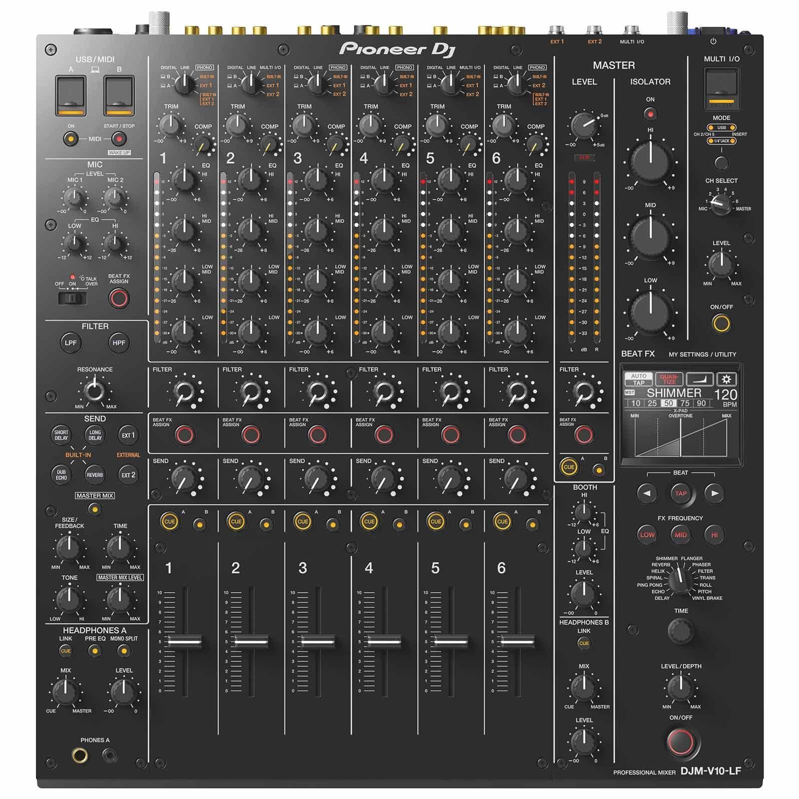 Pioneer DJM-V10-LF Limited Edition 6-Channel 4 Band EQ Serato DVS Pro Club Mixer