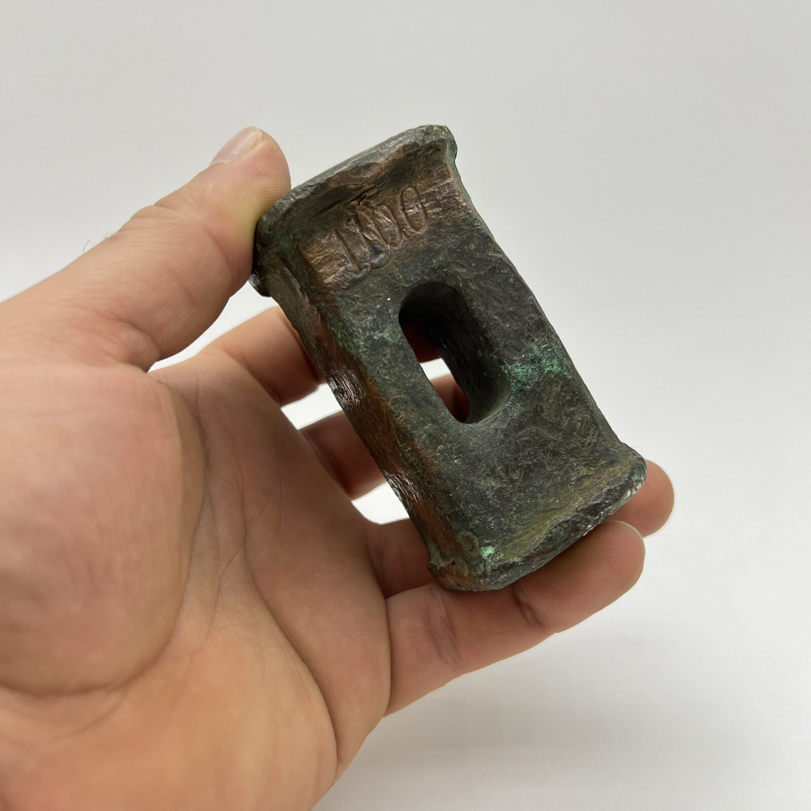 Antique Bronze Used Hammer Head Old Casting Blacksmith Tools Unique Handmade 1kg