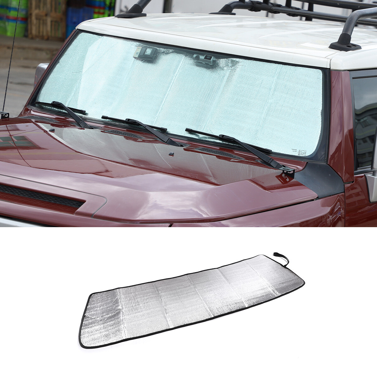 For Toyota FJ Cruiser 2007-21 Front Windshield Sunshade UV Protection Sunshade