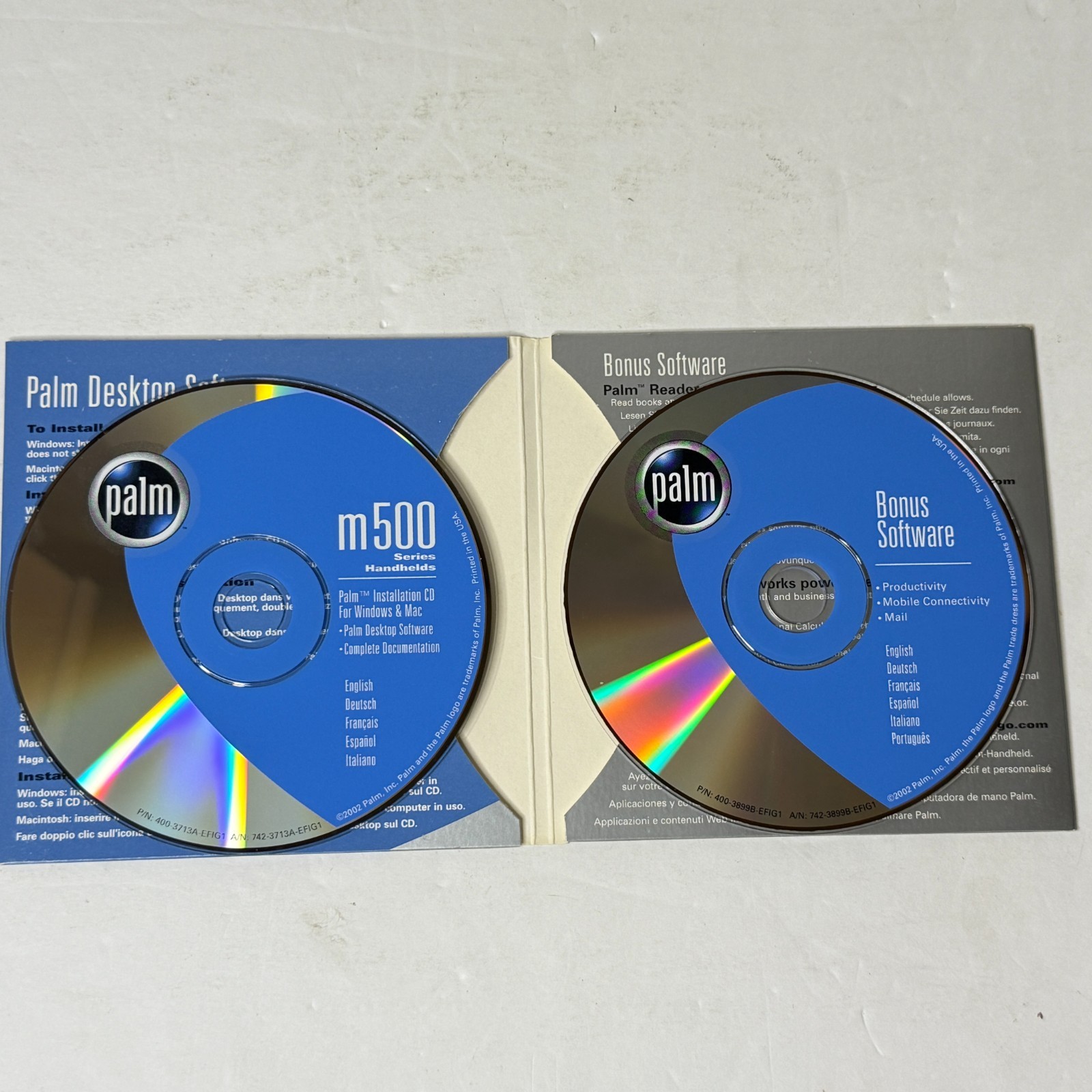 Vintage Palm m500 Series Phone Desktop Software DataViz Windows CD-ROM PC *B2G2*